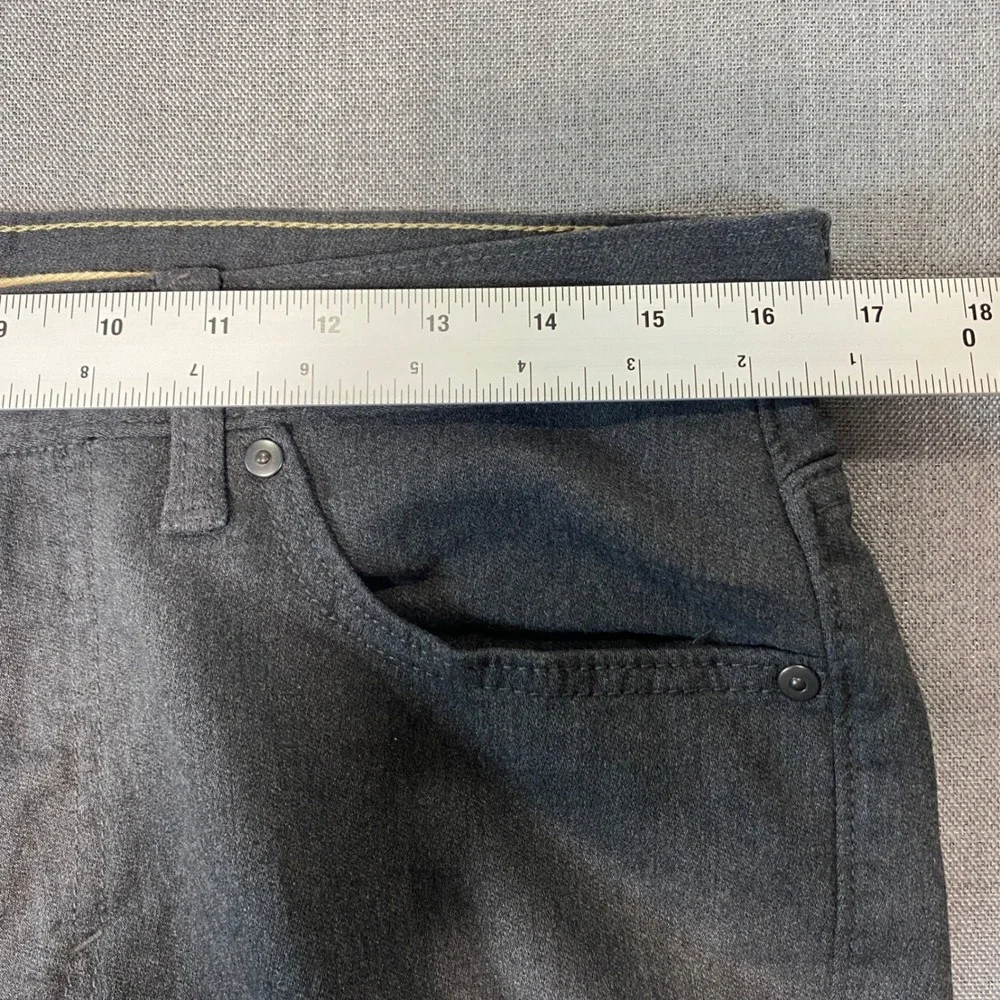 Banana Republic Travel Jean Athletic Fit Charcoal Gray Pants 32x (inseam 24.4